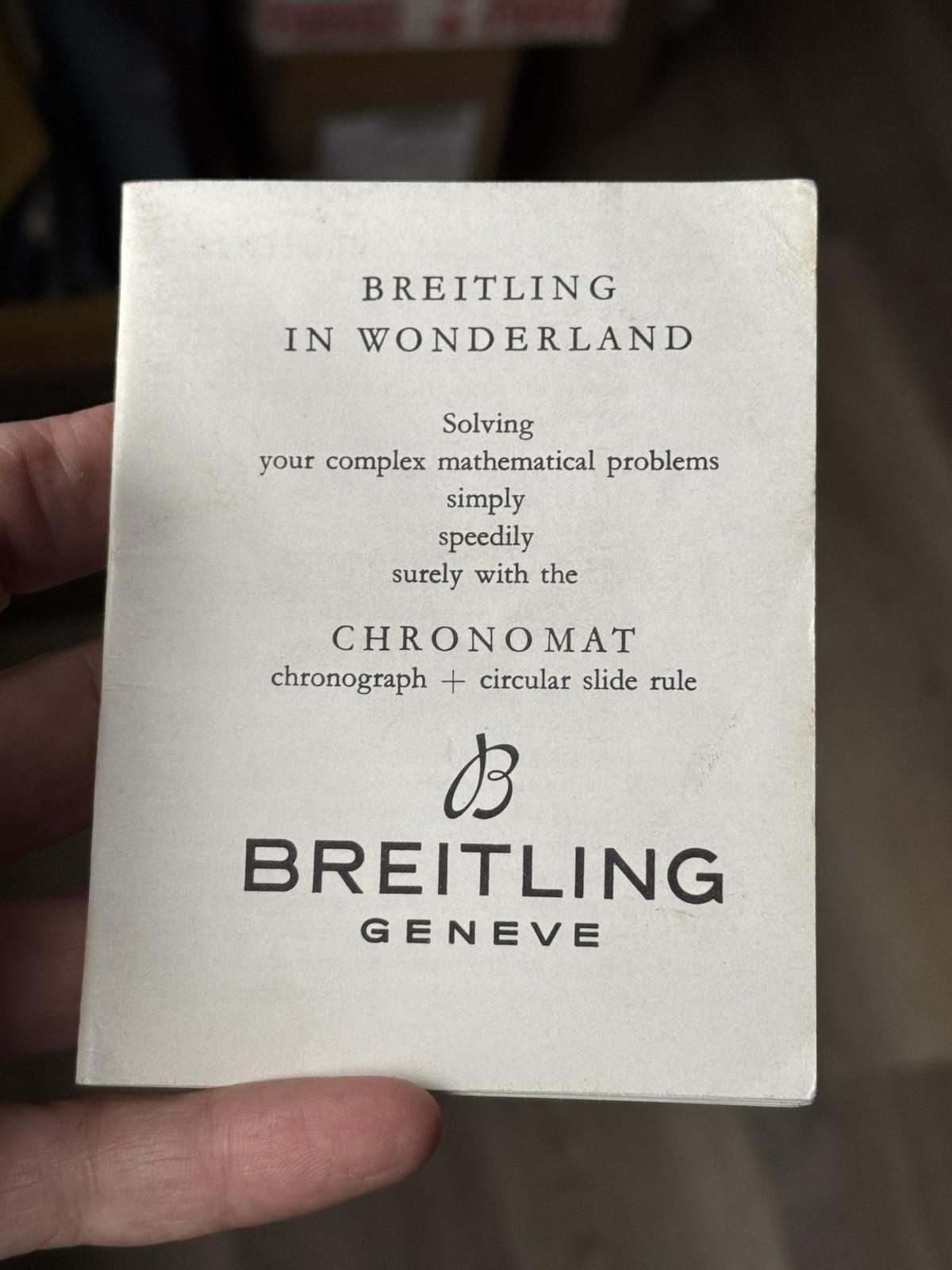 Rare 1940s/50s Vintage Breitling Chronomat User Manual. Genuine, Mint