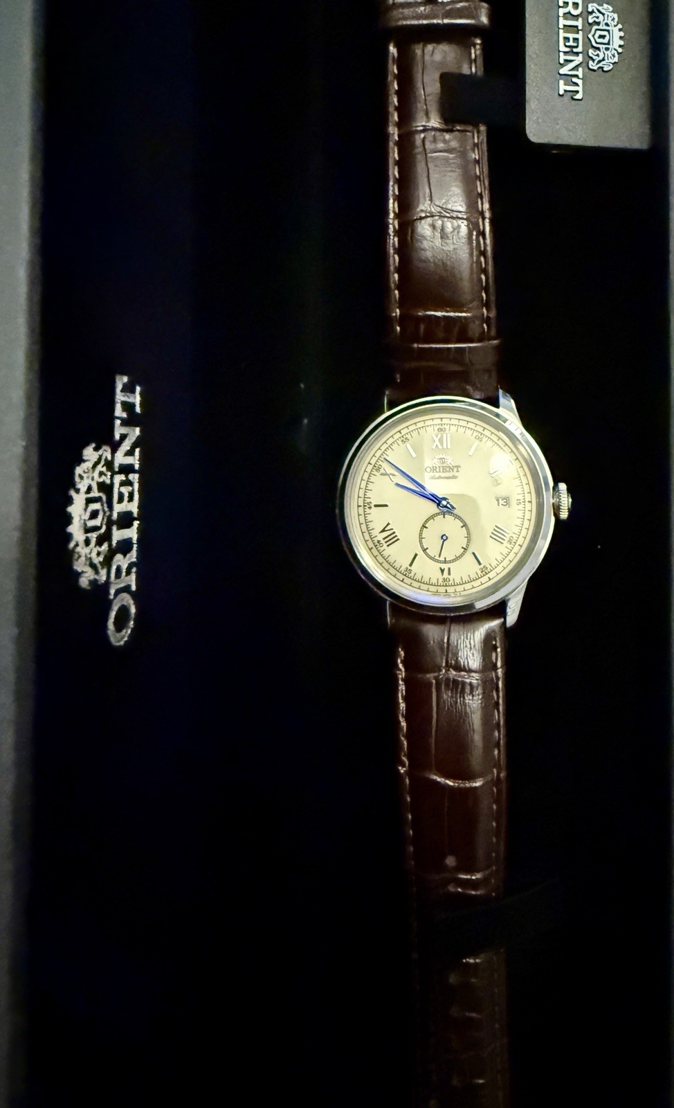 Orient Bambino Version 2 Small Seconds with Champagne Dial #RA-AP0105Y30B