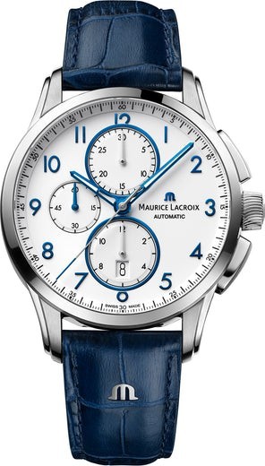 RRP £3,000 Maurice Lacroix Pontos Chrono Date Automatic Watch PT6388-SS001-120-4