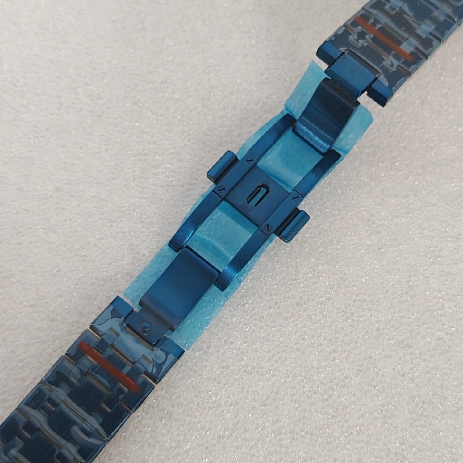 41mm Electroplate Blue Watch Case Sapphire for Nh35 Nh36 Movement 31.8mm Dial