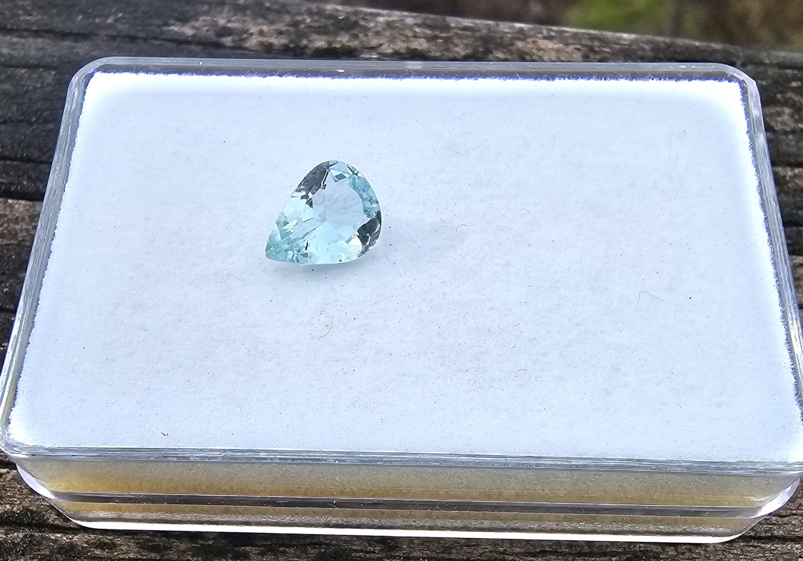 Aquamarine 8.9×6.9mm Pear Shape Loose Gemstone!