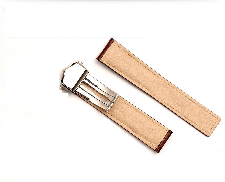 22MM LEATHER WATCH STRAP BAND FOR FREDERIQUE CONSTANT MOONPHASE FC-712MS BLACK