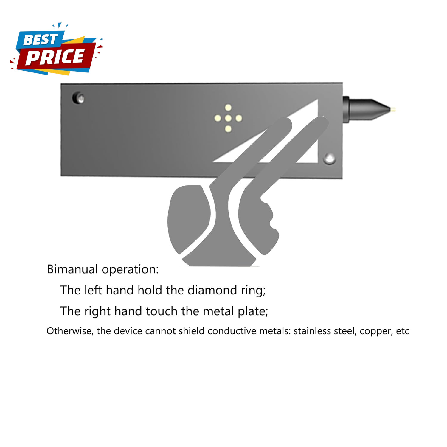 Diamond Tester Pen, Professional Jewelry Diamond Tester with 60X Jewelry Loupe M