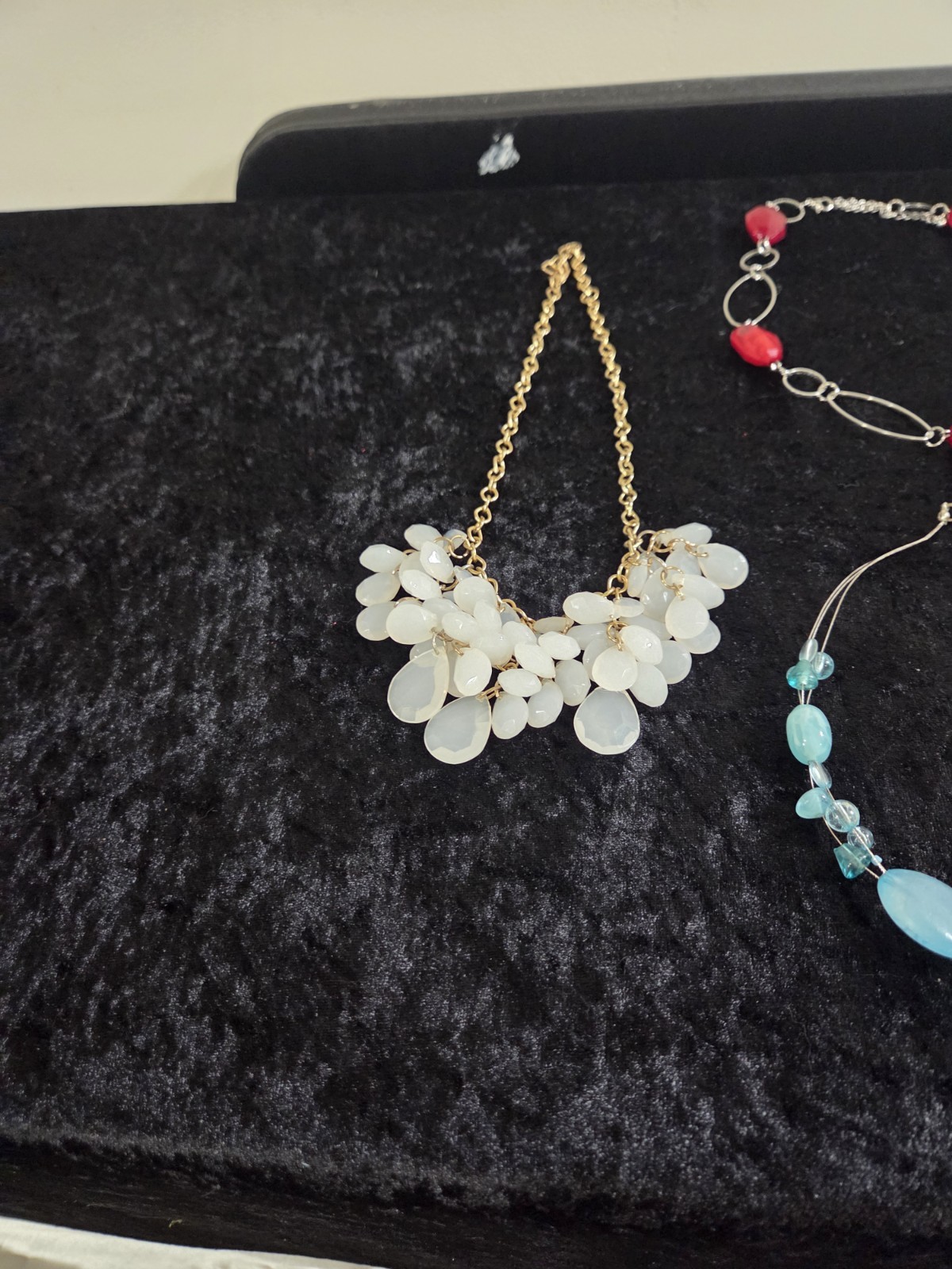 Fashion Jewelry Mixed Lot with 7 Necklaces, Bracelet, Multicolor Plastic & Metal