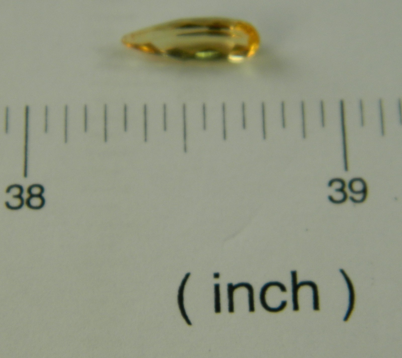 Imperial Topaz 1.11 Ct Clarity VVS Pear Cut Natural Golden Brazil I214
