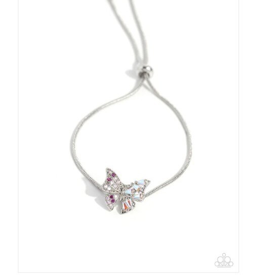 🩷Paparazzi: Adjustable Allure ~ Pink Bracelet.