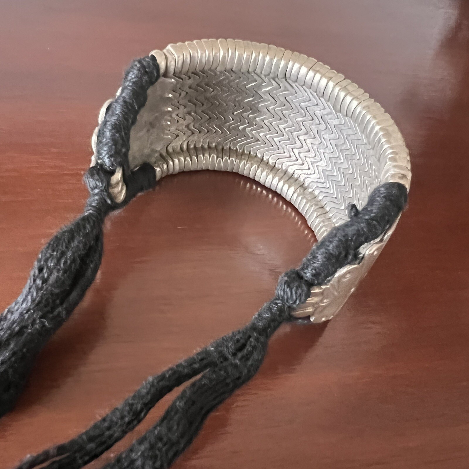 Antique silver bazuband armband bracelet India Boho Festival