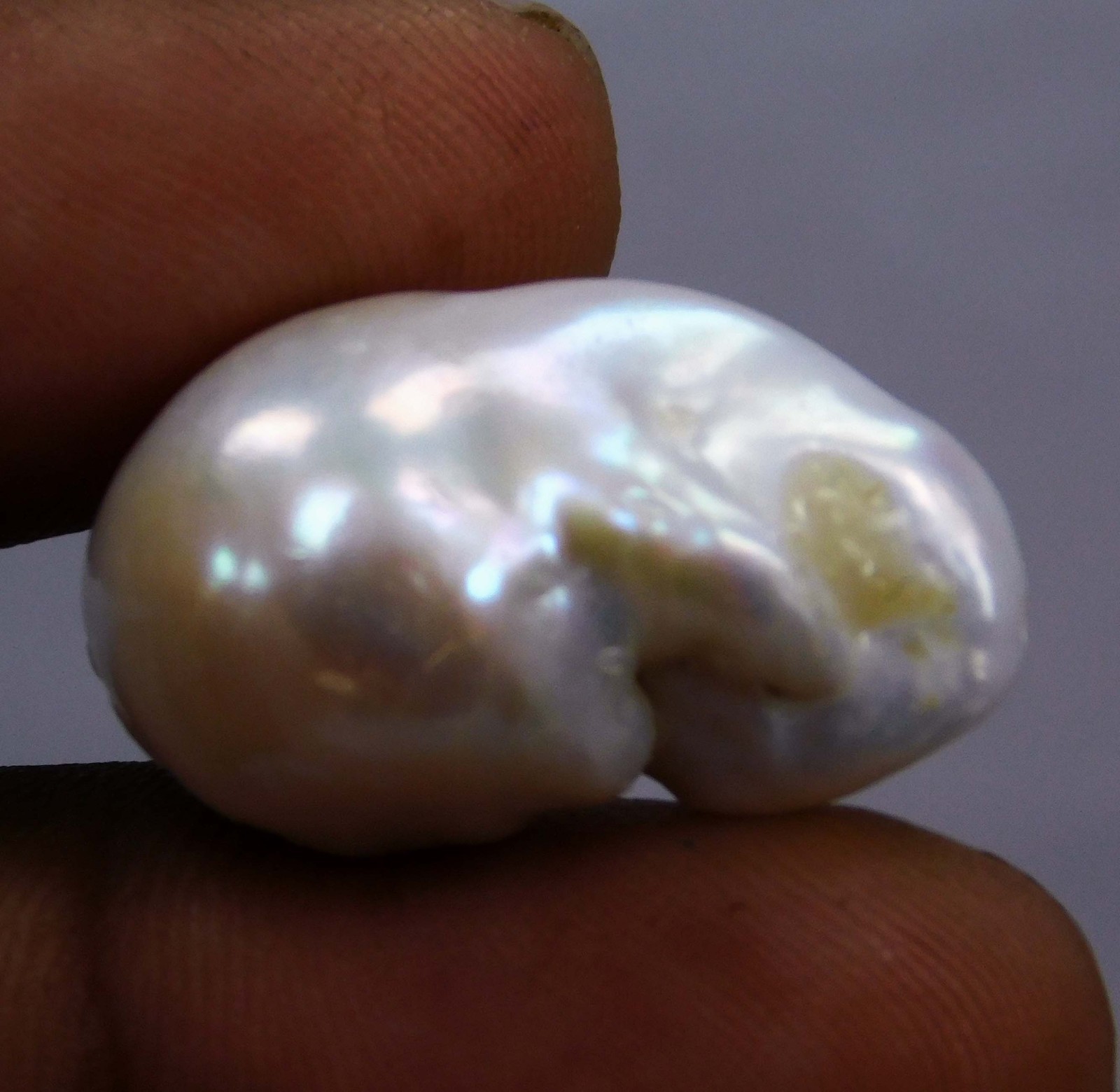 26.30 Ct Natural Baroque Pearl 23.8×13.5×13.8mm Genuine Loose White Cream Moti