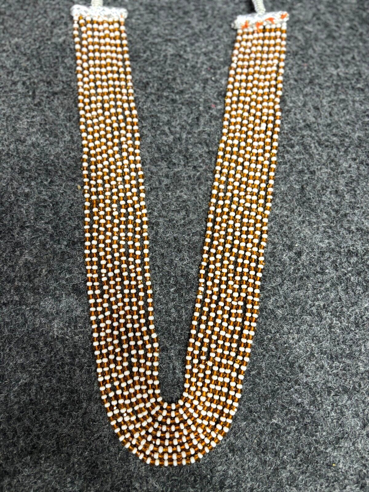 CITRINE WITH PEARL RONDELLE 3-3.5MM FACETED BEADS 17-20″INCH 1 NECKLACE AG