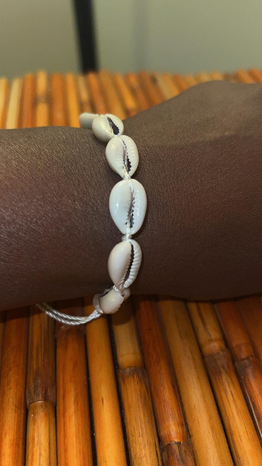 Handmade Cowrie Shell Bracelet, Adjustable Beach Jewelry, Boho Unisex Summer Sty