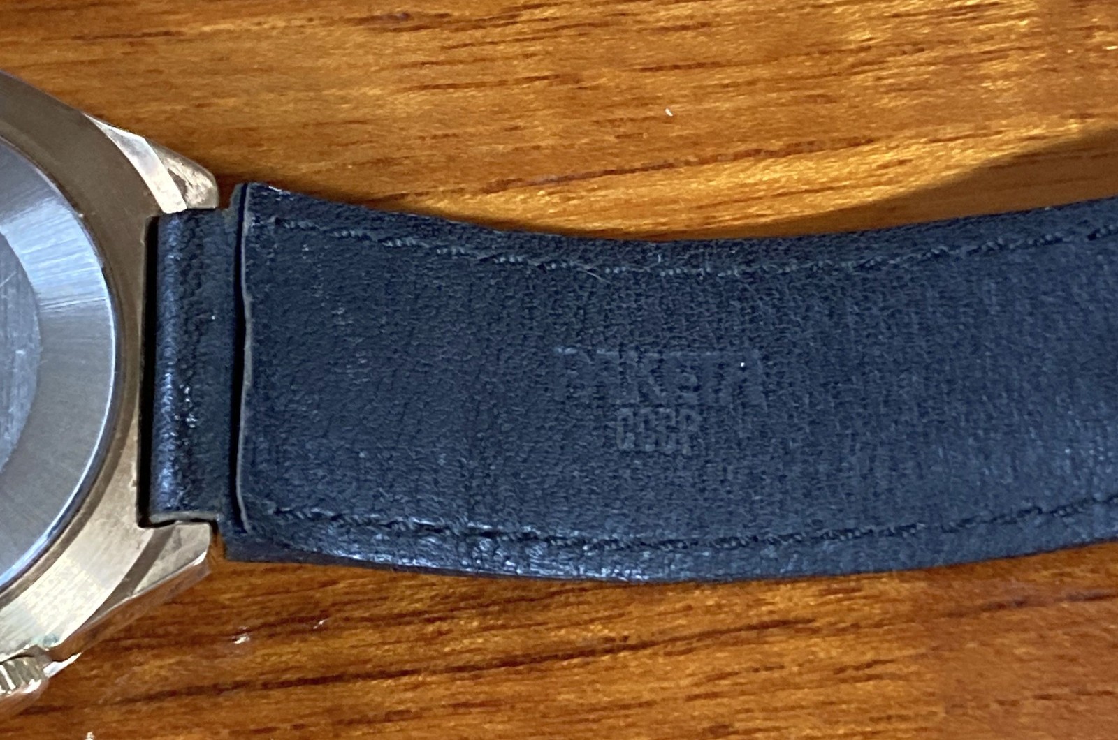 Raketa perpetual calendar watch from USSR, with leather band stamped “CCCP”