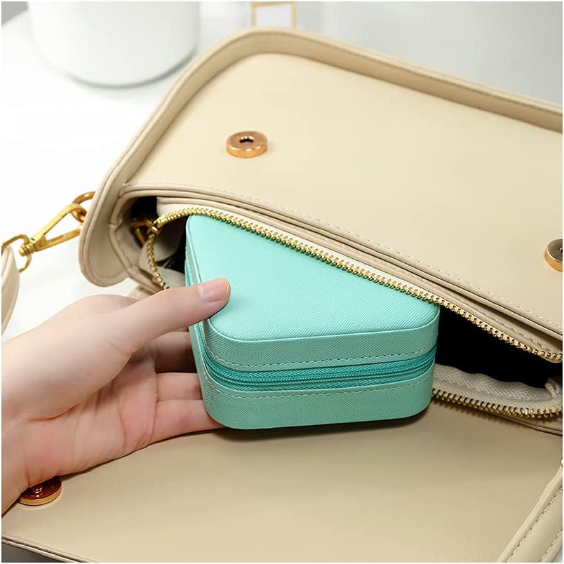 Mini Jewelry Travel Case, Small Portable Jewellry Organizer Box Portable Display