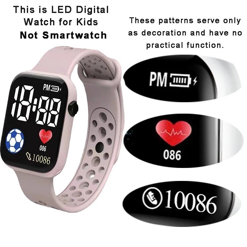 Sport LED Digital Screen Wrist Watch For Men Women Unisex Boys Girls Kids Gift