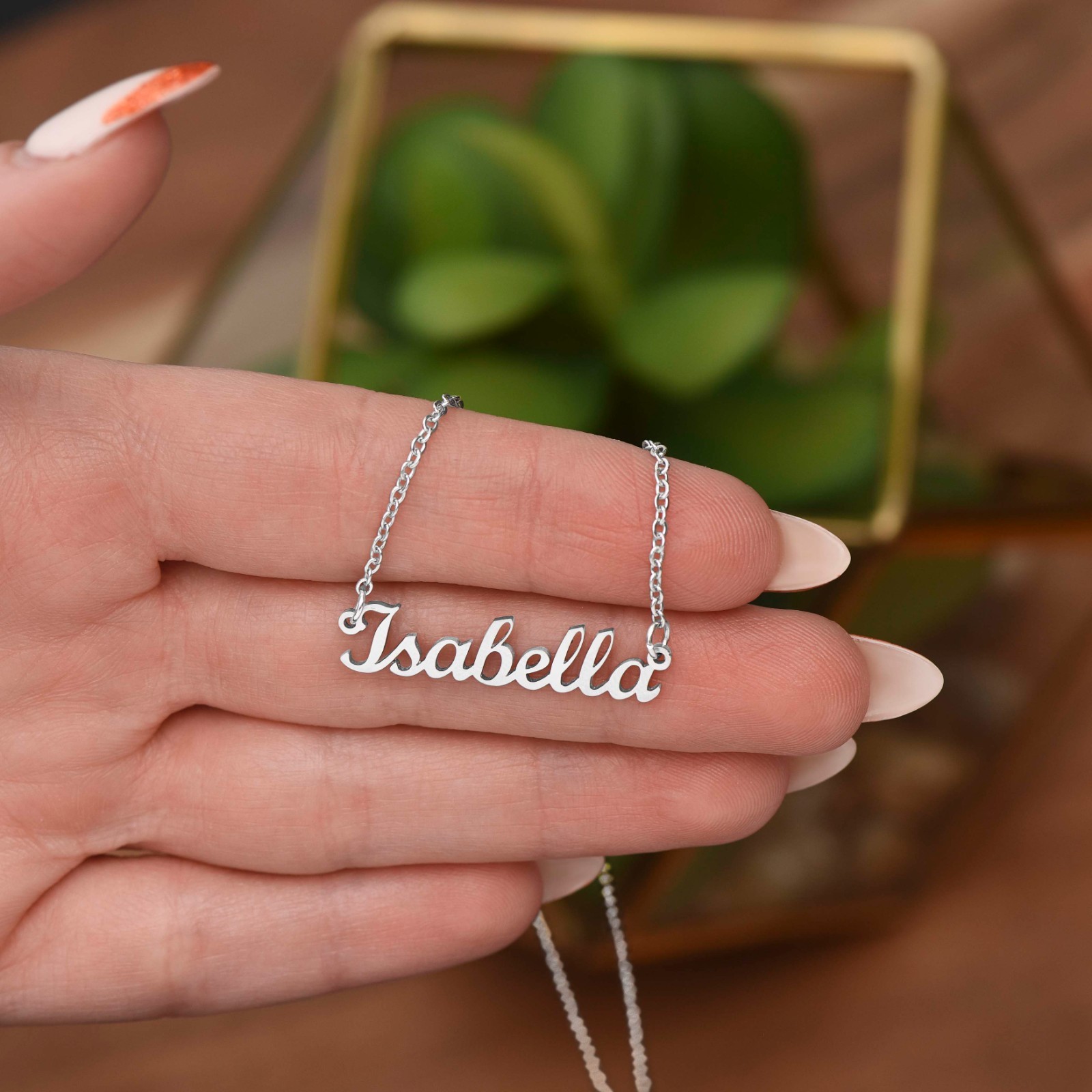 To My Daughter Custom Name Pendant Necklace, Inspirational Gift from Mom Dad