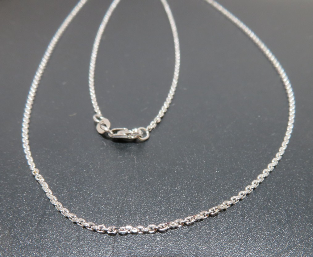 14K WG THIN LINK CHAIN 20″ LONG 0.91 MM THICK 2.90 grams (AI-2641)