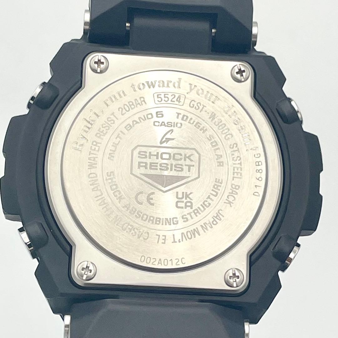 CASIO G-SHOCK GST-W300G-1A2JF Blue Black Analog Digital Watch Used Japan