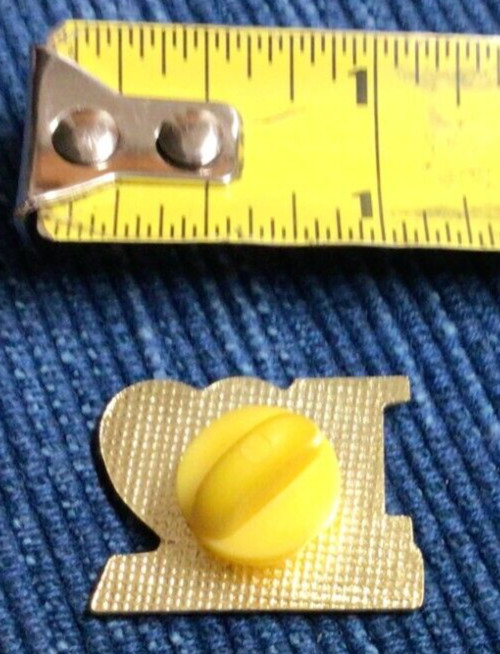 NEW NOS I Love Heart California Enamel Lapel Pin 1″ Button For Bag Jacket ~890A