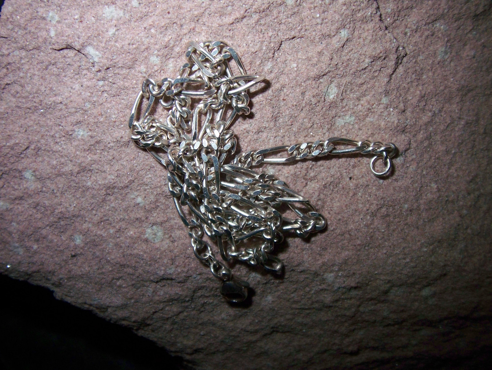 Solid High Quality Figaro Necklace Jewellery Quality Hallmarked EH 925s 13.5 grams