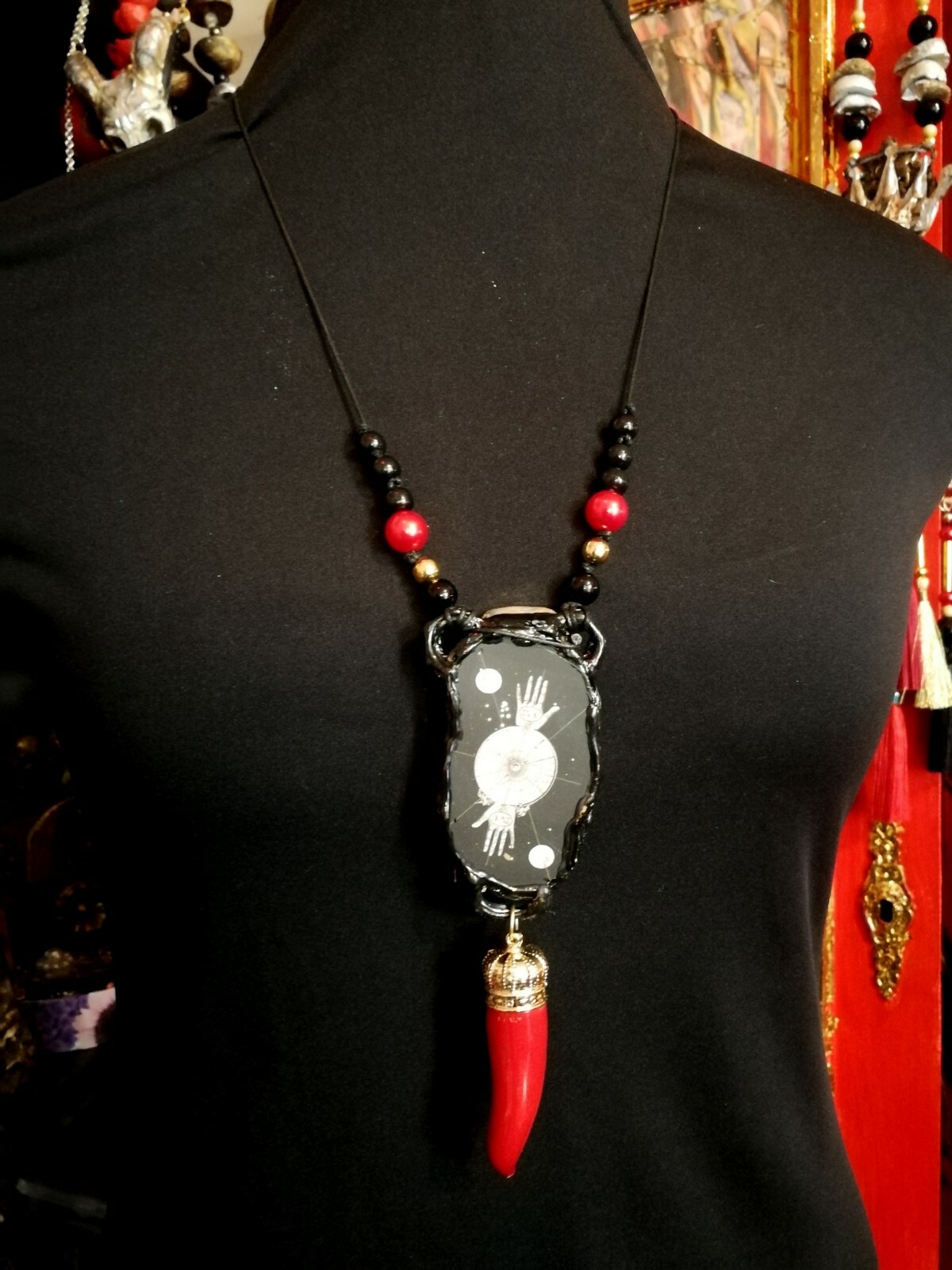 Lucky Horn Plenty Talisman Pendant Necklaces Amulet Good Luck Money Attraction