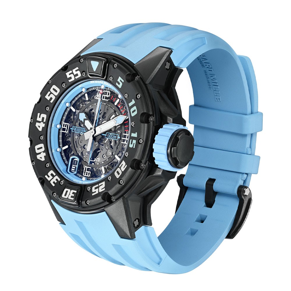Richard Mille RM 028 Watch 47MM Skeleton Arabic Numerals Dial Titanium