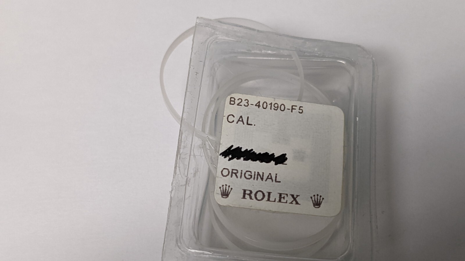Genuine Rolex B23-40190-F5 crystal gasket approx 25.5mm diameter. approx 1.85mm