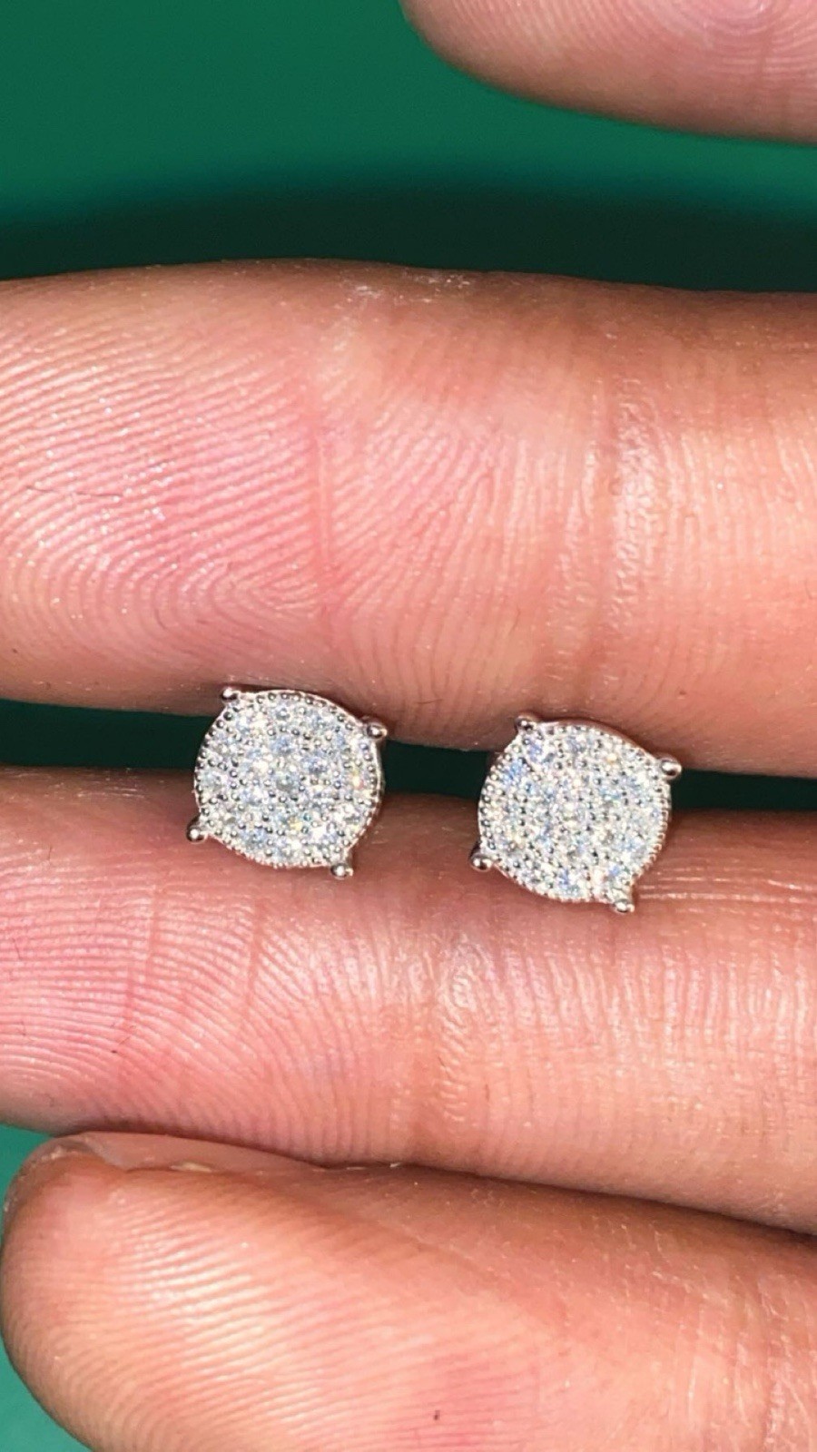 Authentic VVS1 Moissanite Stud Earrings