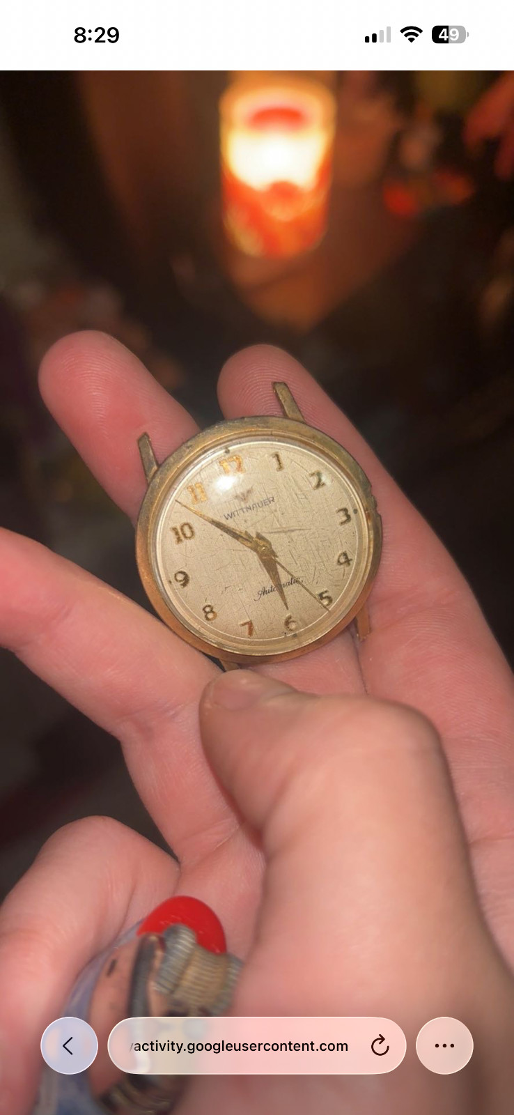 1960’s WITTNAUER Automatic Wristwatch 10K Yellow gold