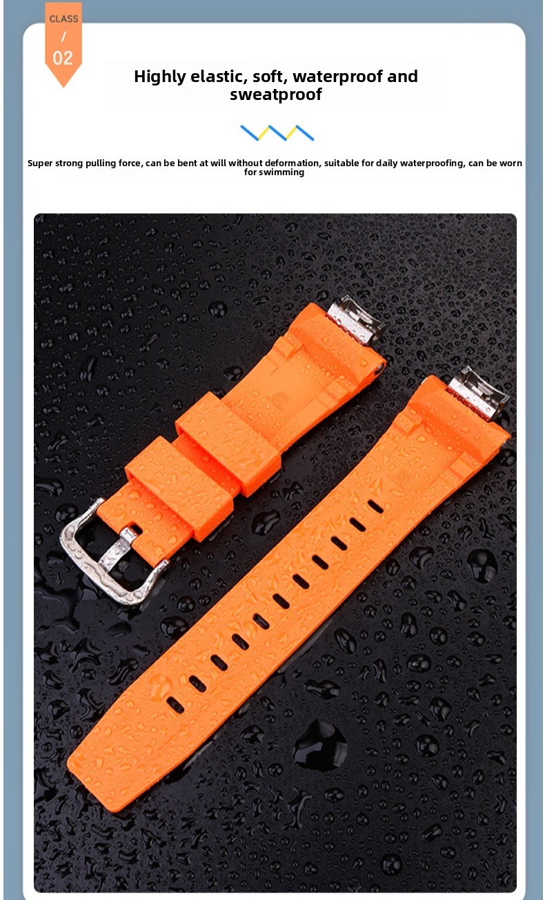Waterproof Rubber Watch Strap for Casio G-SHOCK MTG-B3000 Metal Tough Series