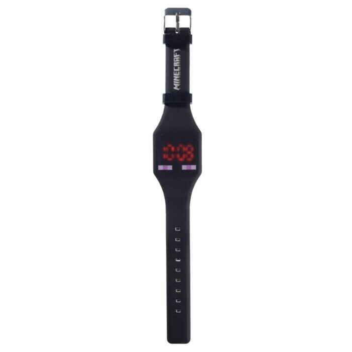 Minecraft Faces Silicone Digital Watch SET OF 2 black & GREEN FREE UK DELIVERY