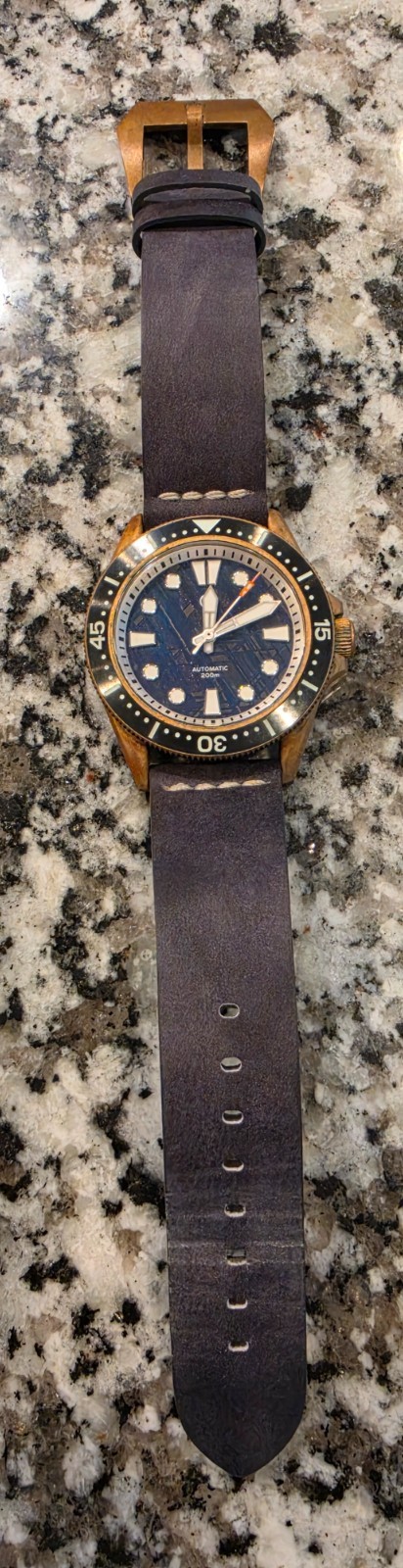 Signum Cero Bronze Meteorite Dial