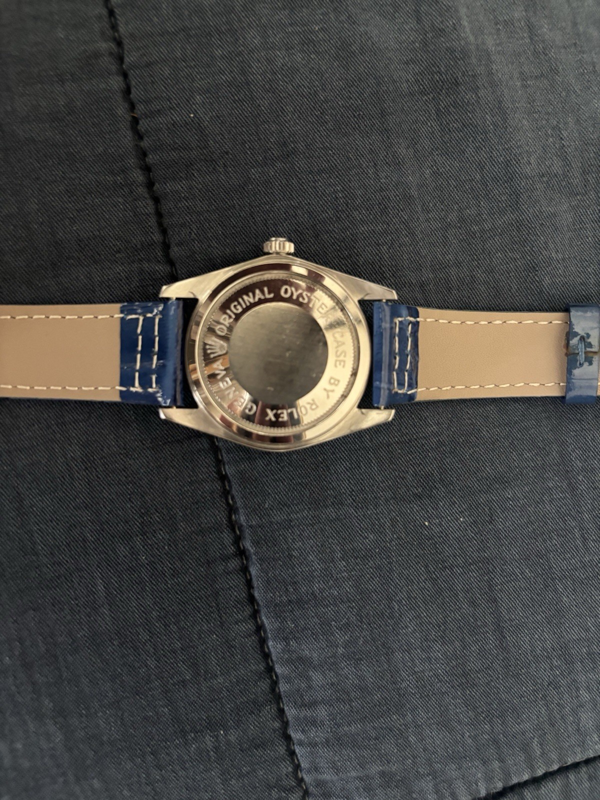 TUDOR Prince Oysterdate Self Winding Date Blue Dial Steel Case Blue Strap