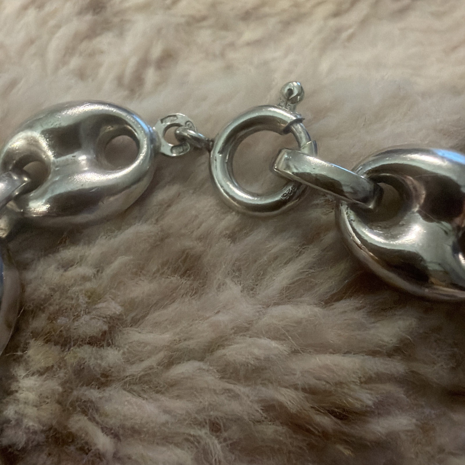 Sterling Silver 925 Puffy Mariner Anchor 12.7MM 7.5″ 20 Grams Bracelet