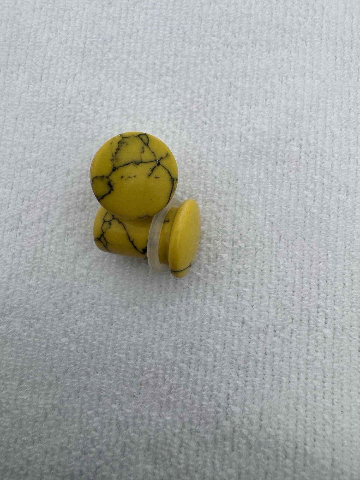 7 Pair 00g 10mm Natural Stone Ear Gauges Mountain Collection