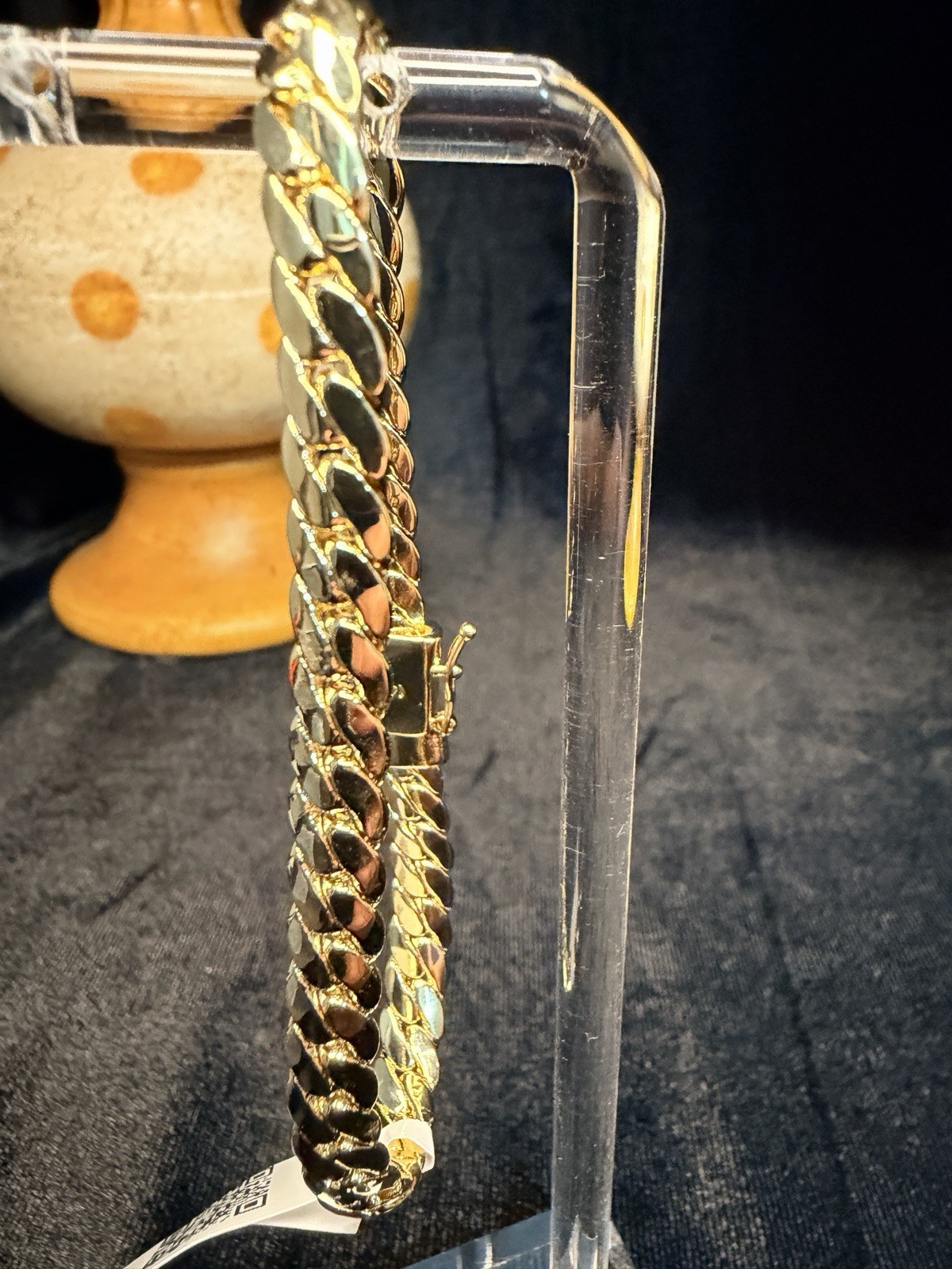 14K Stamped Yellow Gold 6.5MM Miami Cuban Link Bracelet 8in Box Lock