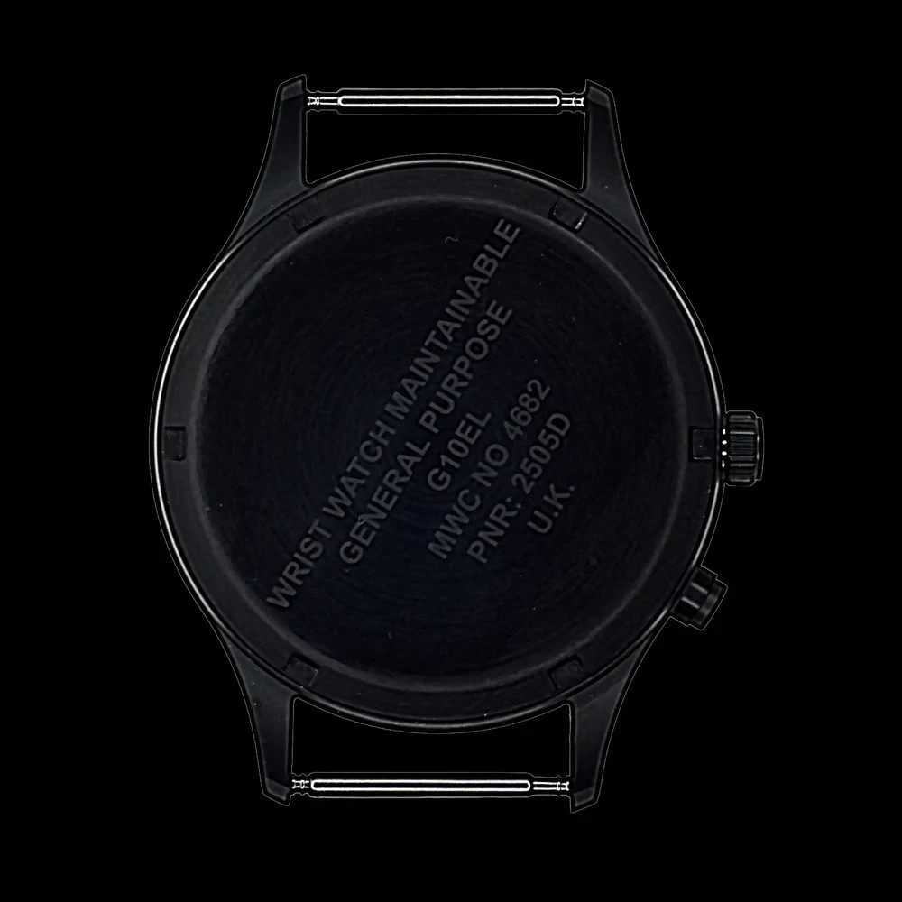 MWC G10EL Black PVD Steel General Service Watch Electroluminescent (EL) Backlit