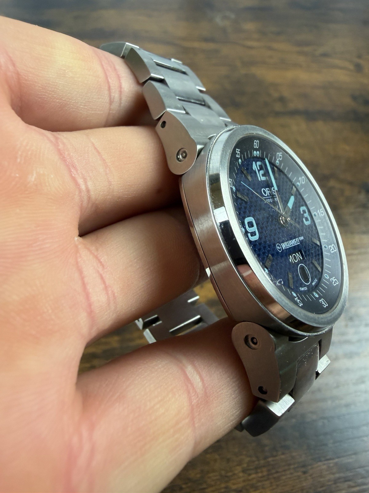 ORIS WILLIAMS F1 team 7560 DAYDATE 40mm Steel Blue Dial Automatic Mens Watch