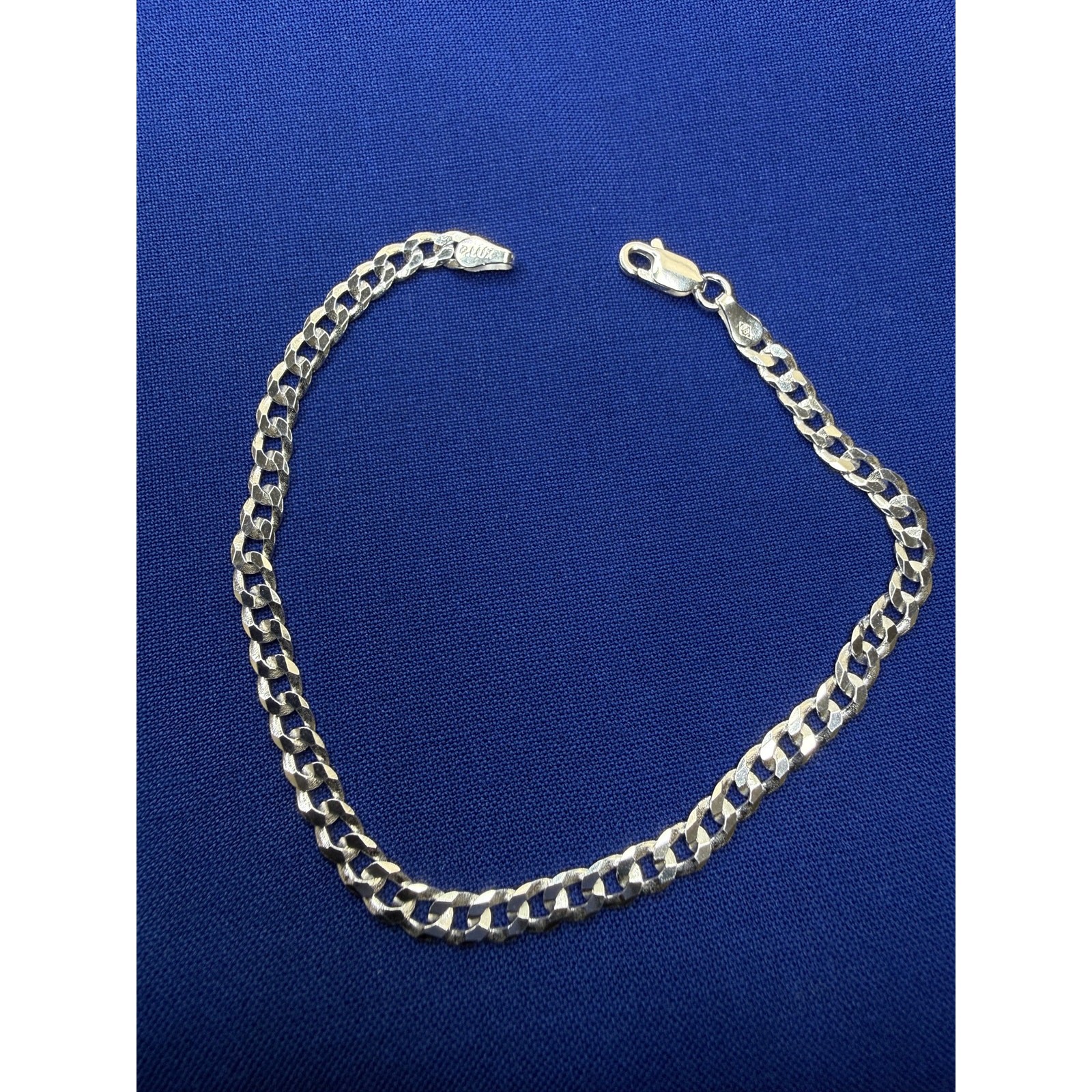 925 Italy Sterling Silver Miami Cuban Link Bracelet 3.8mm 8in