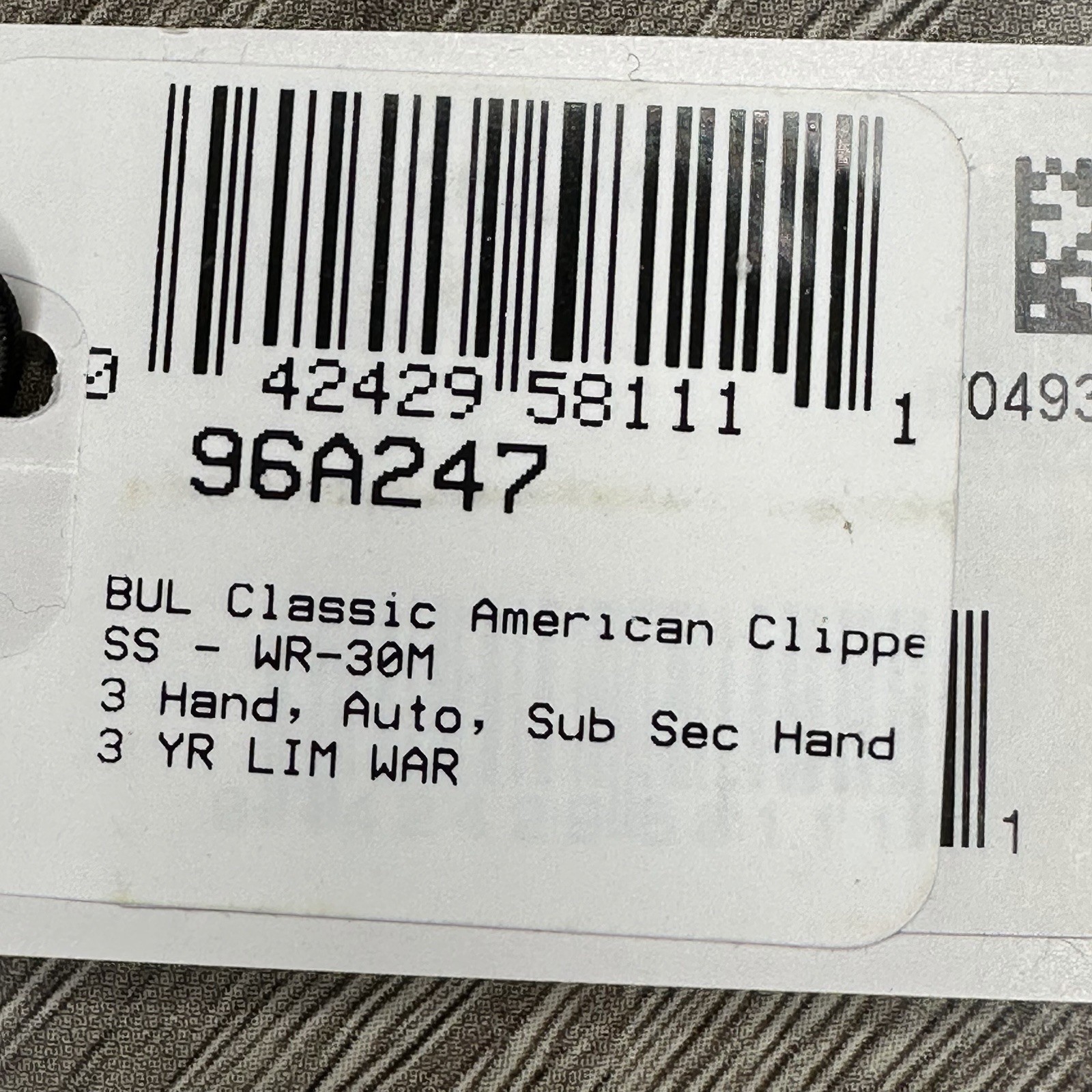 NEW✅AUTOMATIC✅ Bulova American Clipper Blue Dial Steel Men’s Watch 96A247 $450