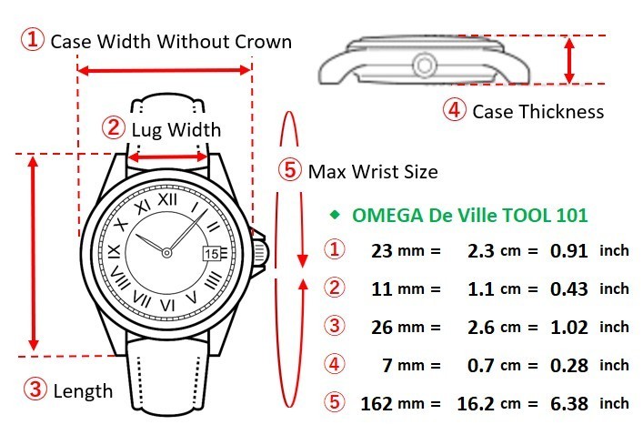 [Near MINT] Vintage OMEGA De Ville TOOL 101 515.007 Hand Wind 23mm Women’s Watch