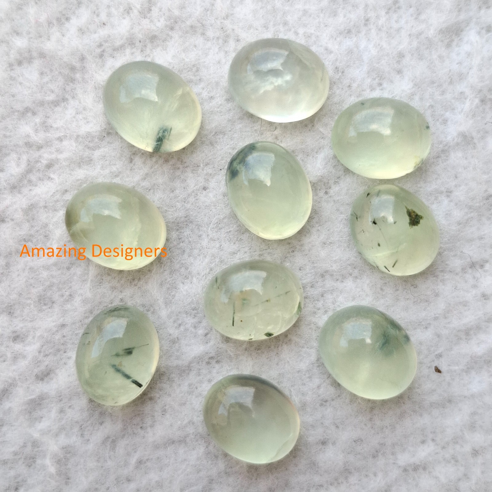 Natural Prehanite Oval Cabochon 5x7mm to 20x25mm Loose Gemstone