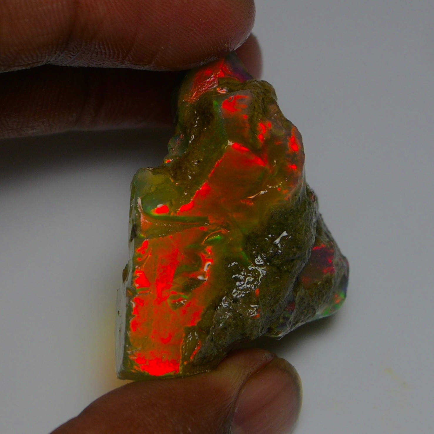Stunning Ethiopian Opal Rough 84.05 Cts, Large Oil Opal Specimen Natural Opal