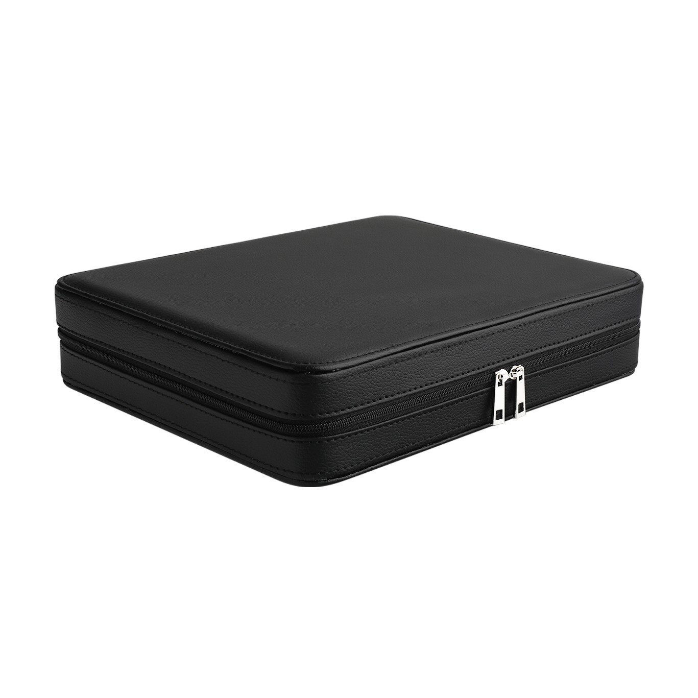 GemTrue Superior Large Diamond Boxes in a Leather Zip Case Gemstone Storage Case