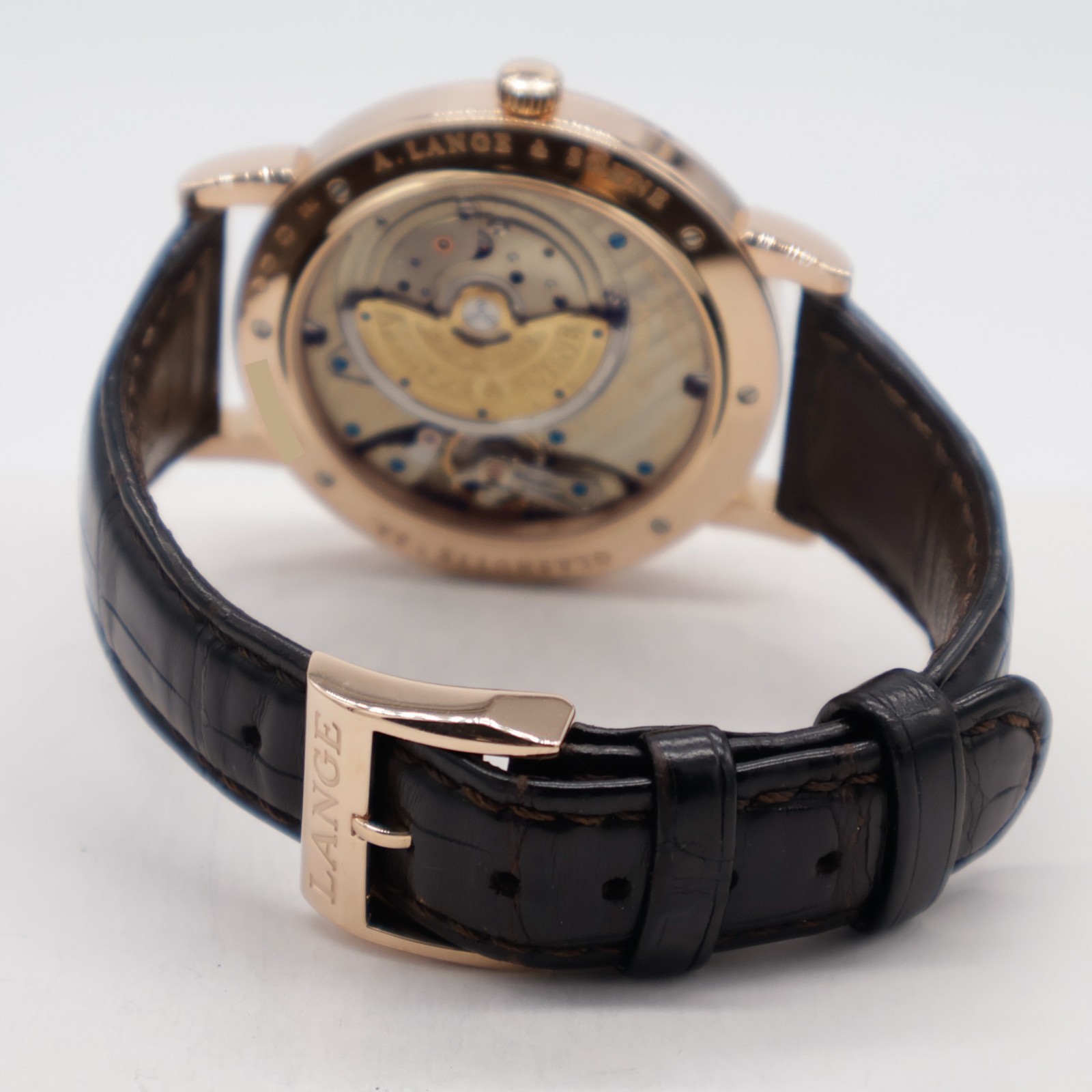 A. Lange & Söhne Saxonia 18k Rose Gold Automatic 40mm 307.032 Leather