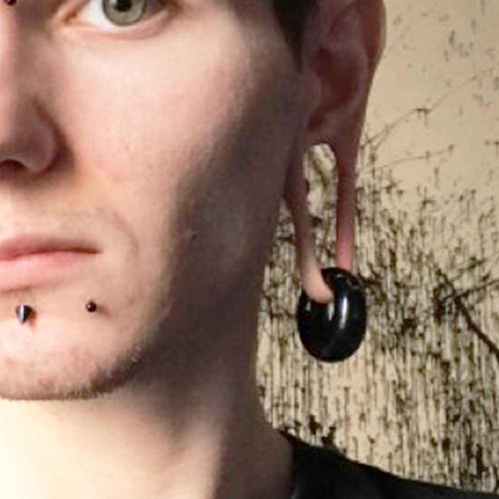 0 gauge earrings Ear Weights for Stretched Ears, Size 0 Gauges Hoop Earrings …