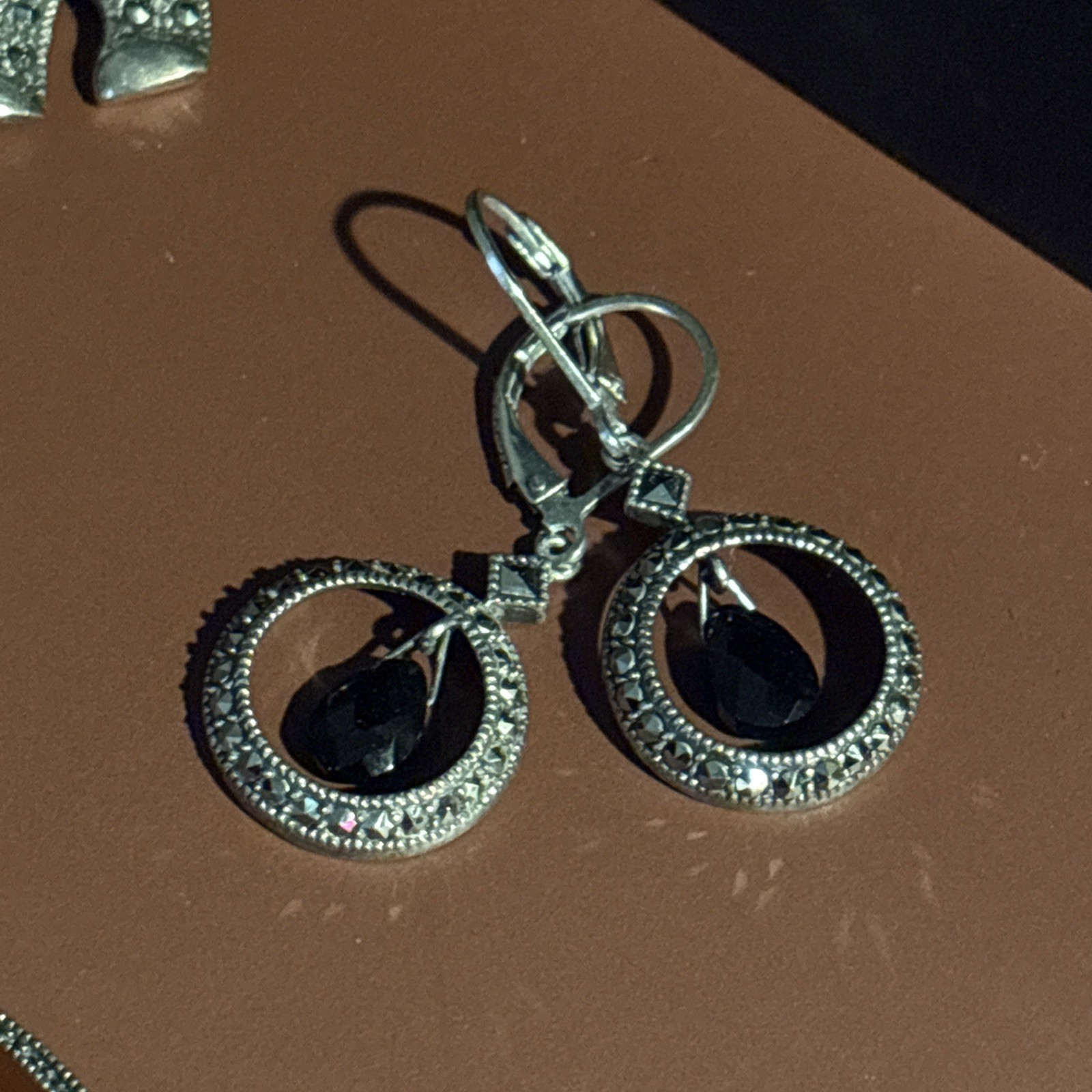 925/Sterling Marcasite Set! Thailand / Vintage 7 Item Variety !!