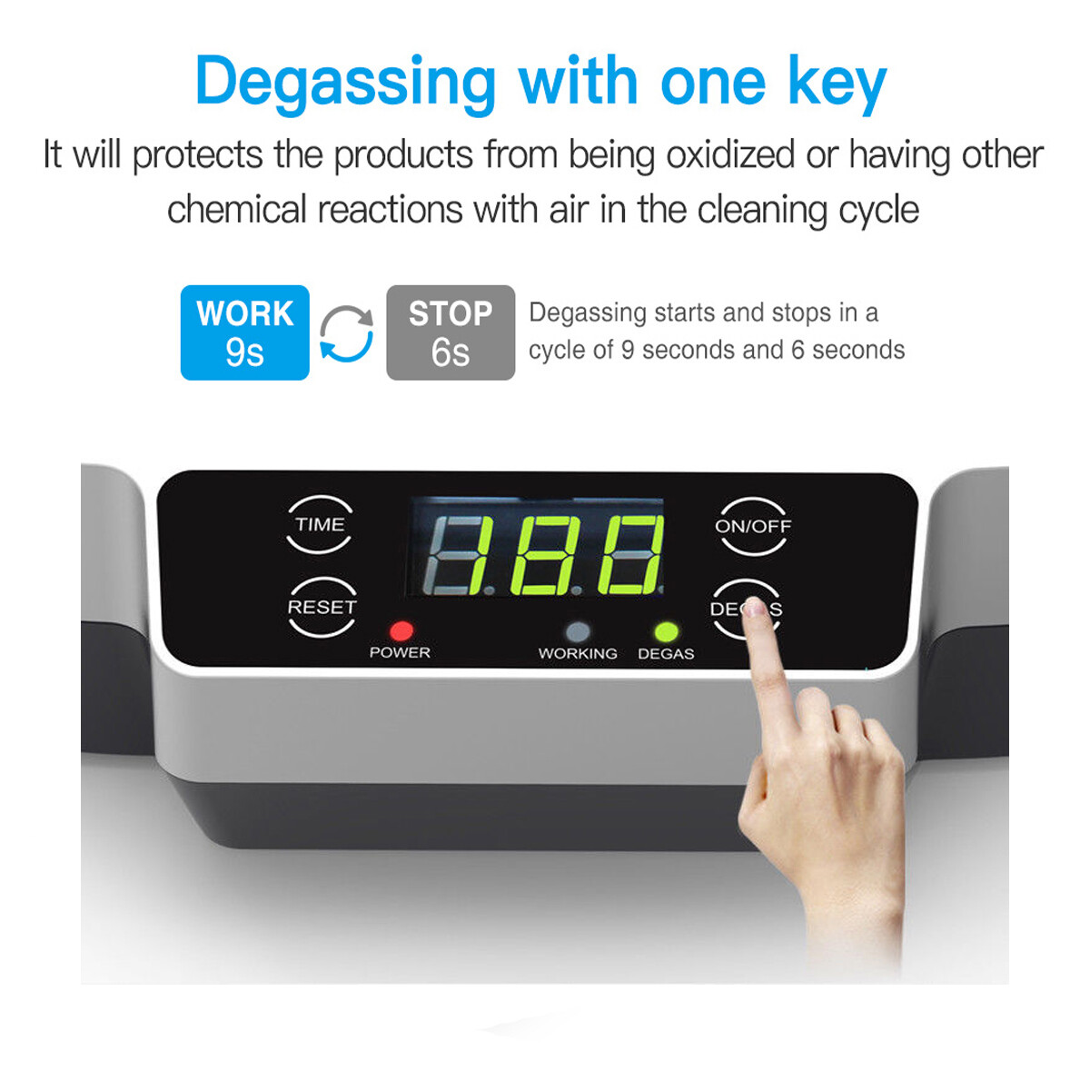 Ultrasonic Cleaner Jewelry Watch Glasses Ring Ultrasound Cleaning Bath Machine