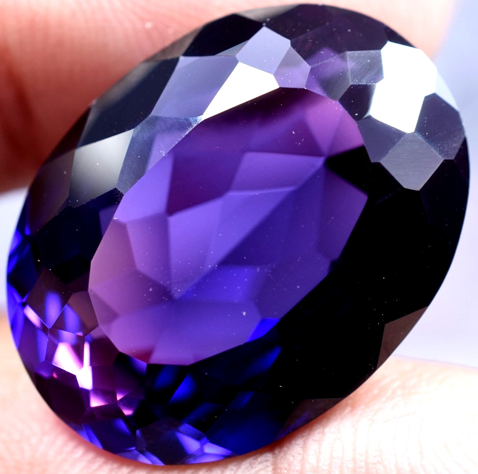Natural 42.44 Ct Boysenberry Sapphire GGL Certified fabulous Loose Gemstone