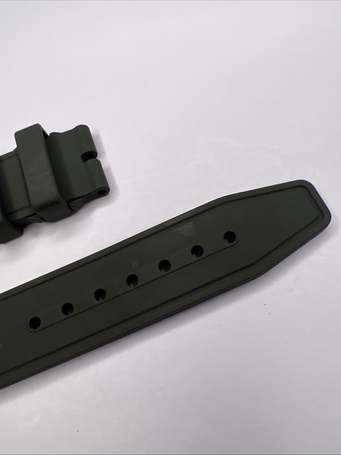 IWC Quick Release 20mm x 18mm Moss Green Watch Rubber Strap Band OEM – READ
