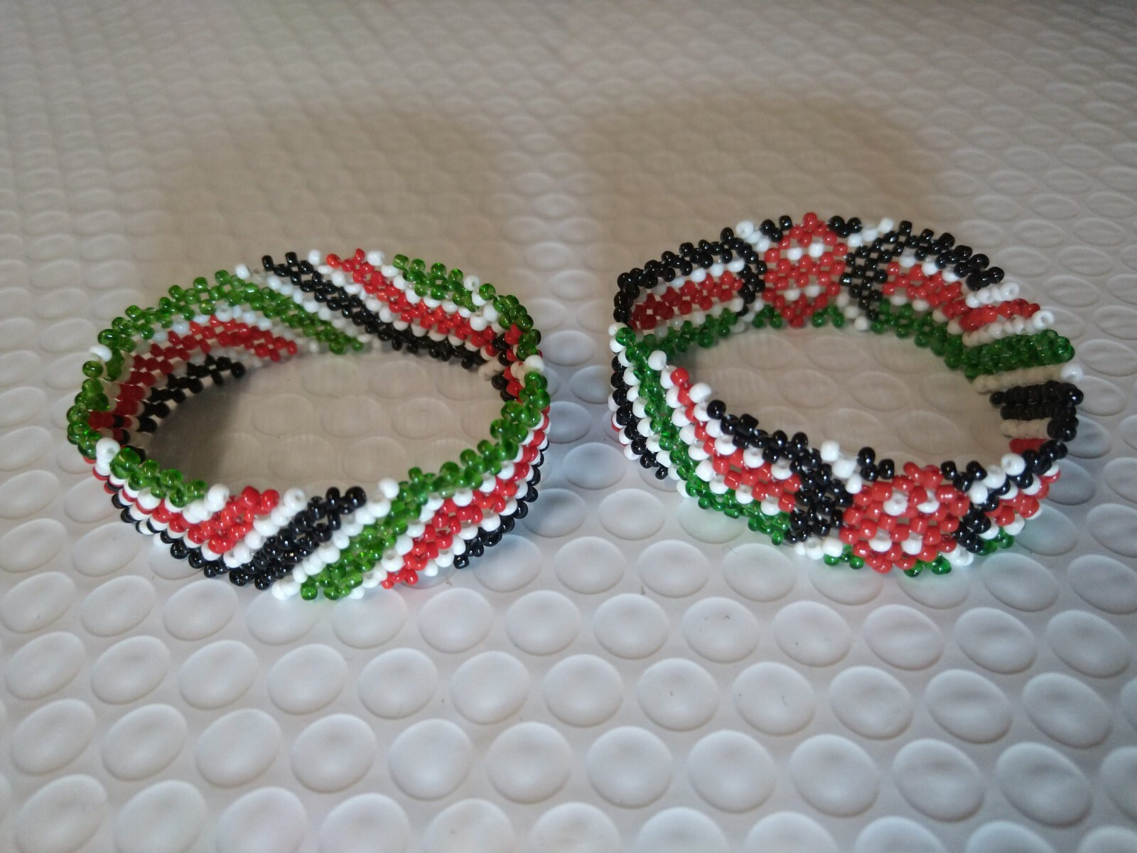 Fine Beaded Flag Bracelets Kenya Uganda Tanzania Newest Designs Free Shipping
