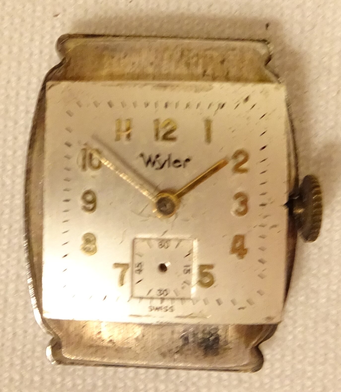 Wyler Wristwatch 7J Antique Men’s Parts or Repair